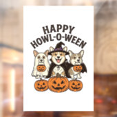 幸せなホウルオウィーン コーギー ハロウィン 犬 ベクター デザイン ウィンドウサイン (シート2)