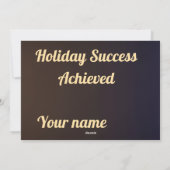 幸せなホリデーグリーティング シーズンカード (裏面)