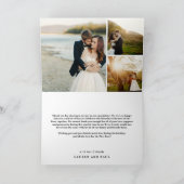 幸せなホリデーシーズンを！結婚写真のカード｜ありがとう シーズンカード (内部)