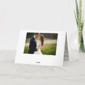 幸せなホリデーシーズンを!結婚写真のカード | サンクス シーズンカード (裏面)
