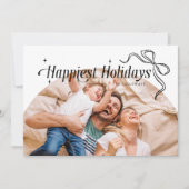 幸せなホリデーズクリスマスホリデーカード シーズンカード (正面)