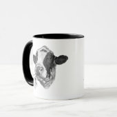幸せなホルスタイン牛 マグカップ (正面左)