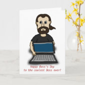 幸せなボスの日からクールボスへ カード (黄色い花)