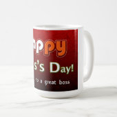 幸せなボスの日素晴らしボス! コーヒーマグカップ (正面右)