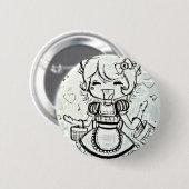 幸せなボタン 缶バッジ (正面&裏面)