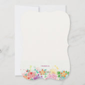幸せなボーダーブライダルシャワーの招待状 招待状 (裏面)