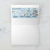幸せなポズムグリーティングカード カード (内部)