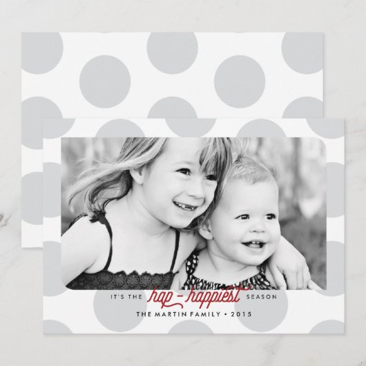 幸せなポルカクリスマスホリデーシーズン シーズンカード (正面/裏面)