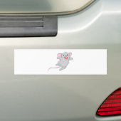 幸せなマウス バンパーステッカー (車上)
