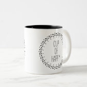 幸せなマグのコップ ツートーンマグカップ (正面右)