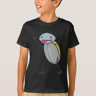 幸せなマダガスカルの音を立てるゴキブリの漫画 Tシャツ