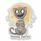 幸せなママ猫 シール (正面)