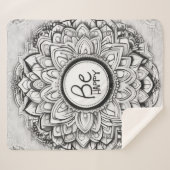 幸せなマンダラパターンである シェルパブランケット (正面(横))