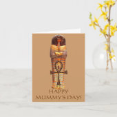 "幸せなミイラ日"の挨拶カード及びメッセージカード カード (黄色い花)