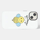 幸せなミツバチ iPhoneケース (裏面横)
