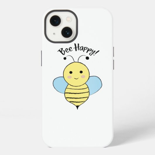 幸せなミツバチ iPhoneケース (裏面)