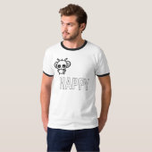 幸せなミツバチ :) Tシャツ (正面フル)