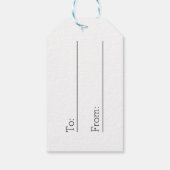 幸せなミニマル喜びと無料の陽気なクリスマス ギフトタグ (裏面)