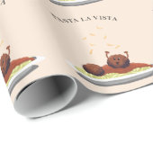 幸せなミートボールの"パスタのLaヴィスタ! " ラッピングペーパー (ロールコーナー)