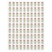 幸せなメイソンの瓶と藁のピクニックテーブルクロス テーブルクロス (正面)