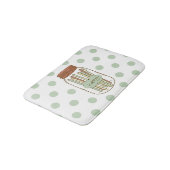 幸せなメイソンの瓶と藁の浴室の敷物 バスマット (アングル)