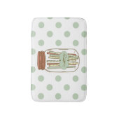 幸せなメイソンの瓶と藁の浴室の敷物 バスマット (正面縦)