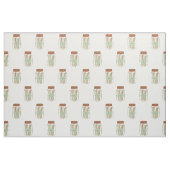 幸せなメイソンの瓶と藁の生地 ファブリック (ファットクウォーター)