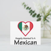 幸せなメキシコ結婚した人 ポストカード (スタンド正面)