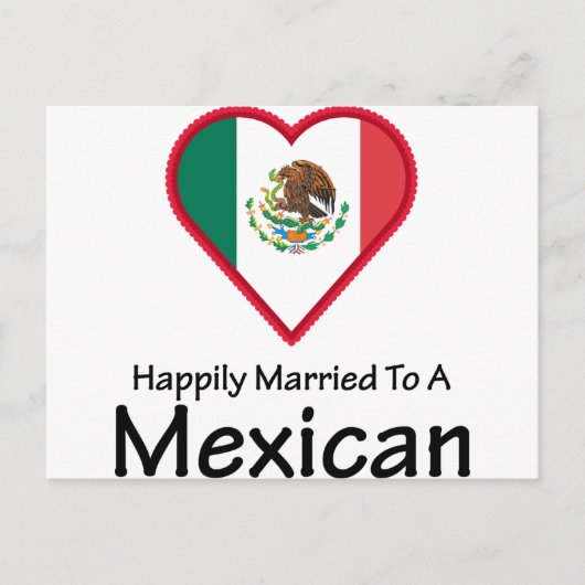 幸せなメキシコ結婚した人 ポストカード (正面)