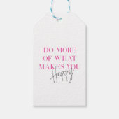 幸せなメッセージを作成するためのより多くの前向き実行 ギフトタグ (正面)