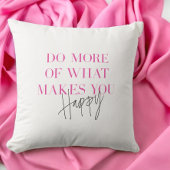 幸せなメッセージを作成するためのより多くの前向き実行 クッション