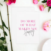 幸せなメッセージを作成するためのより多くの前向き実行 ノートカード