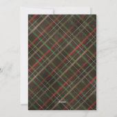 幸せなメリークリスマス家族のコラージュのプレイド シーズンカード (裏面)