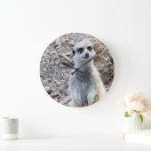 幸せなメルカットの大きな壁時計 ラージ壁時計 (ホーム)