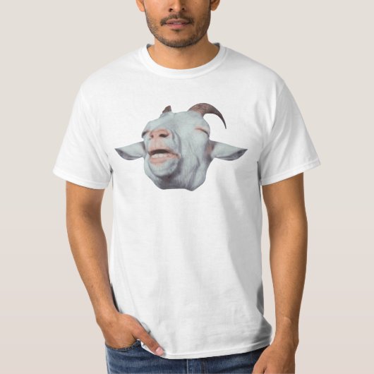 幸せなヤギは衰退します Tシャツ (正面)