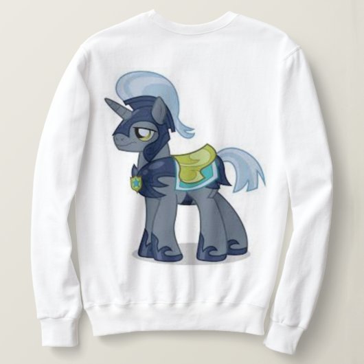 幸せなヤギ スウェットシャツ (デザイン裏面)