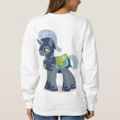 幸せなヤギ スウェットシャツ (裏面)