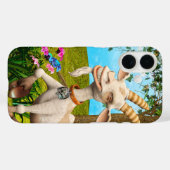 幸せなヤギ Case-Mate iPhoneケース (裏面 (横))