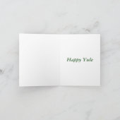 幸せなユール（キリスト降誕祭）カード シーズンカード (内部)