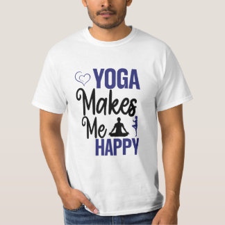 幸せなヨガインストラクターTシャツ Tシャツ