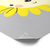 幸せなライオンの保育園の部屋の装飾ポスター ポスター (角)