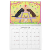 幸せなラブラドールのカレンダー2018年のC カレンダー (2月 2026)