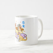 幸せなラプトル コーヒーマグカップ (正面右)