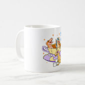 幸せなラプトル コーヒーマグカップ (正面左)