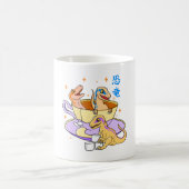 幸せなラプトル コーヒーマグカップ (中央)
