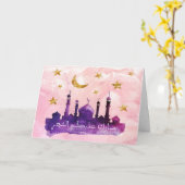 幸せなラマダーンの挨拶状 カード (黄色い花)