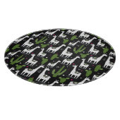 幸せなラマパターン カッティングボード (角)