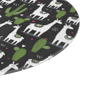 幸せなラマパターン カッティングボード (角)