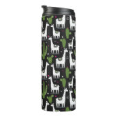 幸せなラマパターン タンブラー (回転右)