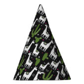 幸せなラマパターン パーティーハット (右)